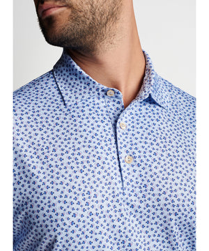 Peter Millar Short Sleeve Angler Print Polo