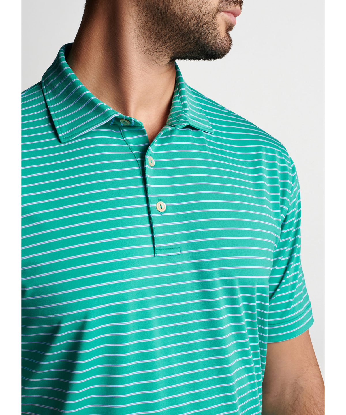 Peter Millar Short Sleeve Drum Stripe Polo