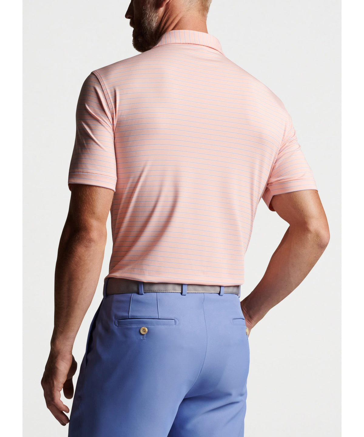 Peter Millar Short Sleeve Drum Stripe Polo