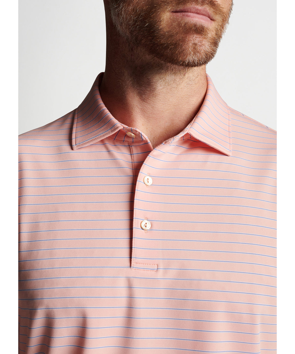 Peter Millar Short Sleeve Drum Stripe Polo