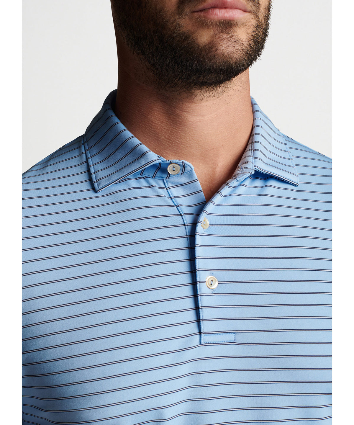 Peter Millar Short Sleeve Drum Stripe Polo