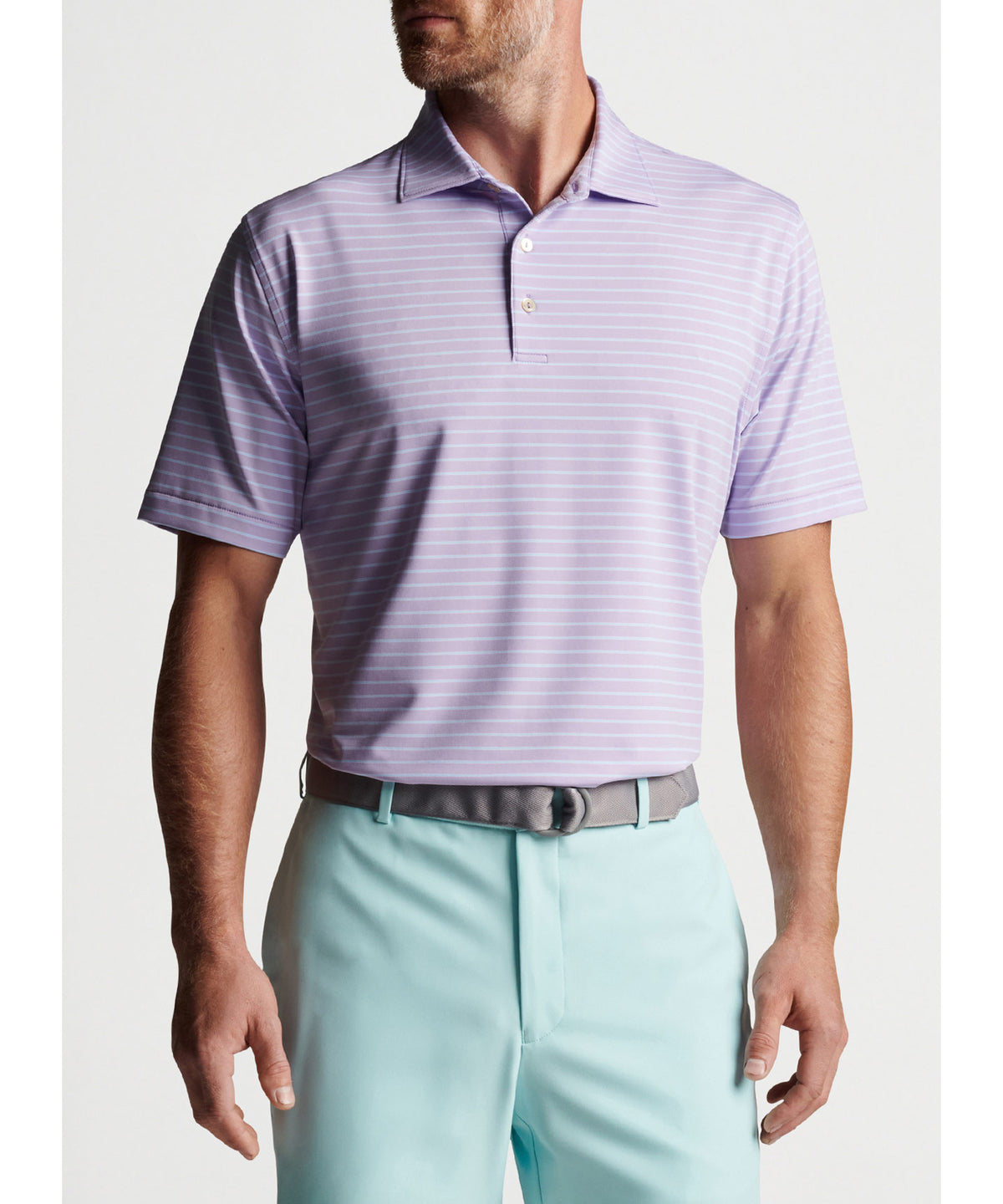 Peter Millar Short Sleeve Drum Stripe Polo
