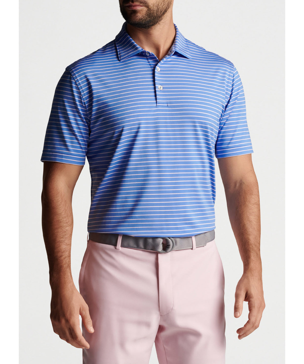 Peter Millar Short Sleeve Drum Stripe Polo