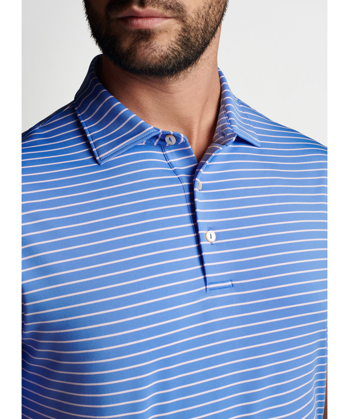 Peter Millar Short Sleeve Drum Stripe Polo
