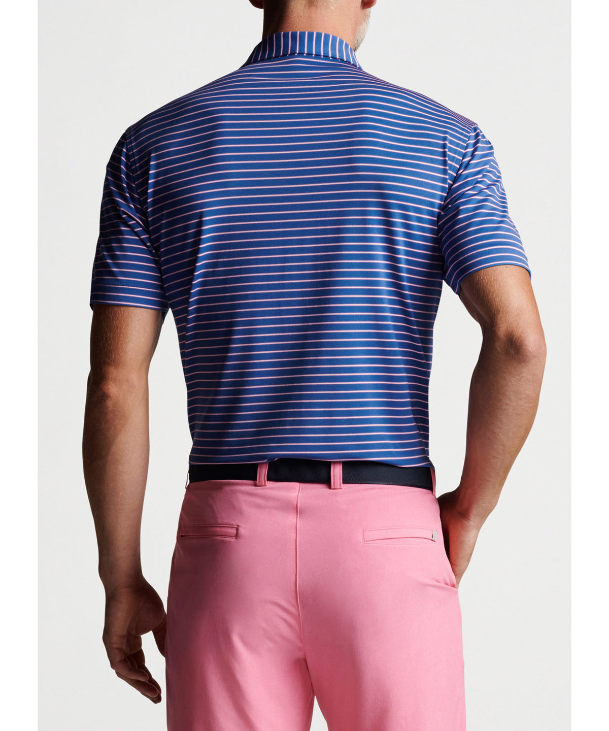 Peter Millar Short Sleeve Drum Stripe Polo