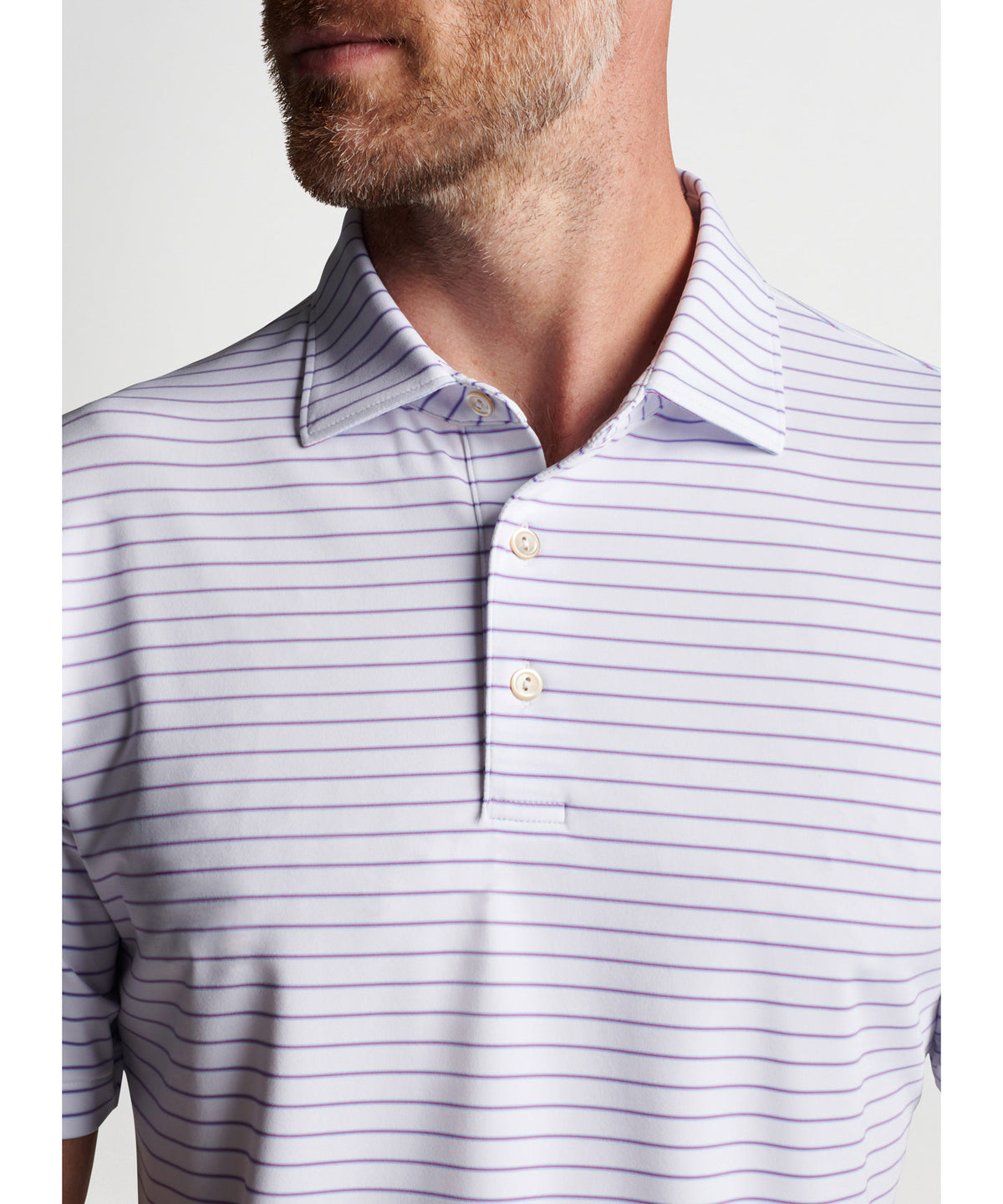 Peter Millar Short Sleeve Drum Stripe Polo