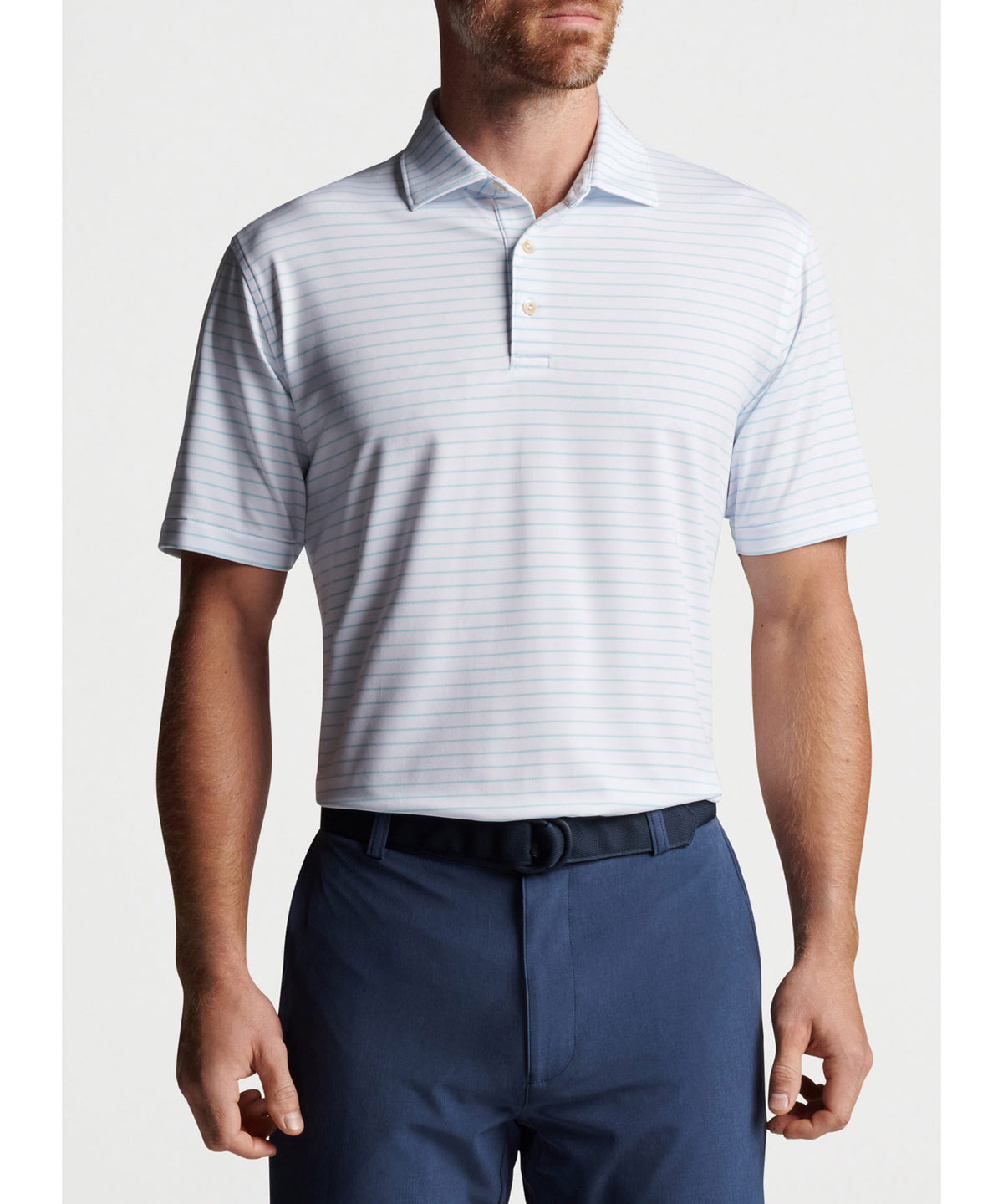 Peter Millar Short Sleeve Drum Stripe Polo