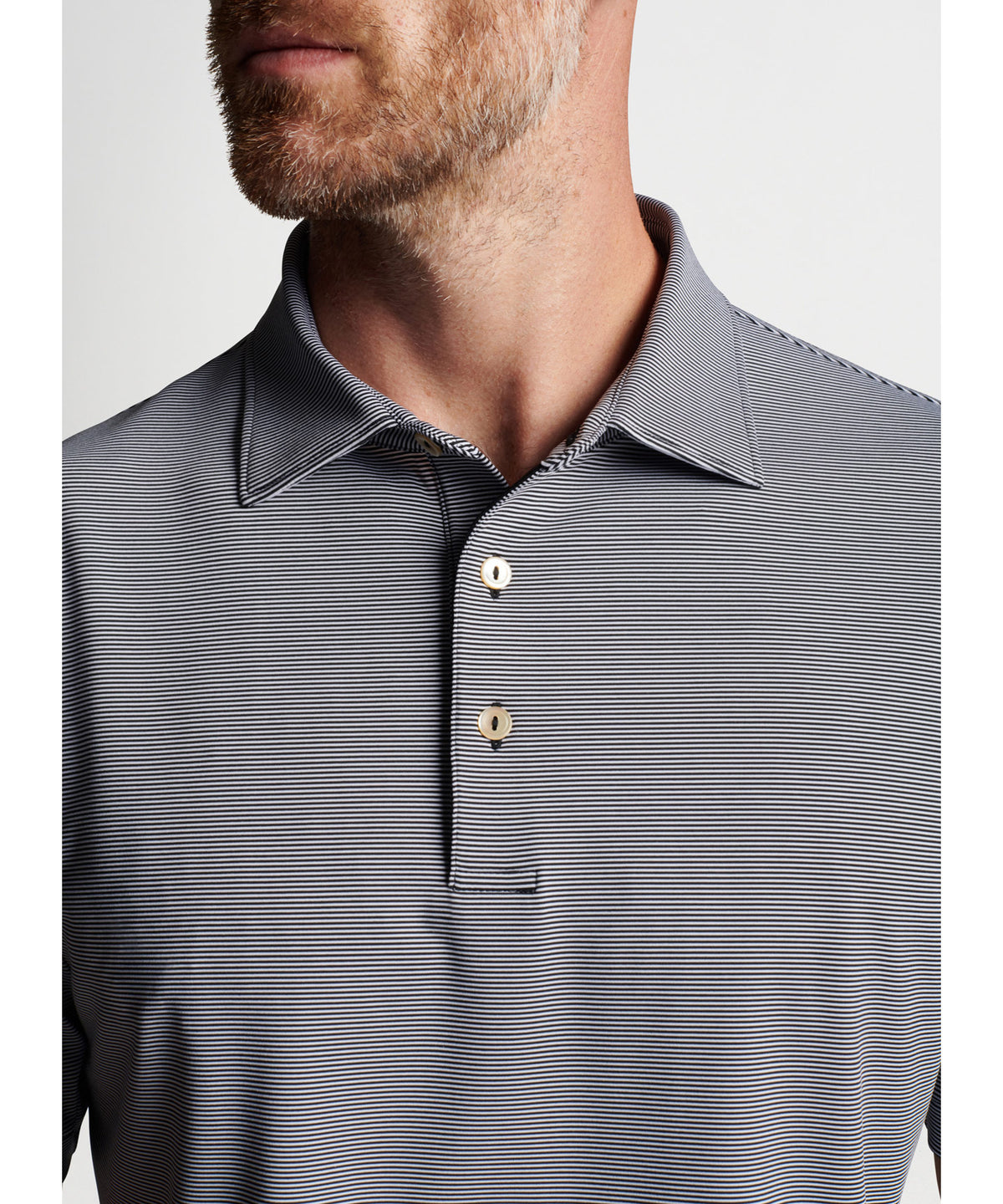 Peter Millar Short Sleeve Jubilee Stripe Polo