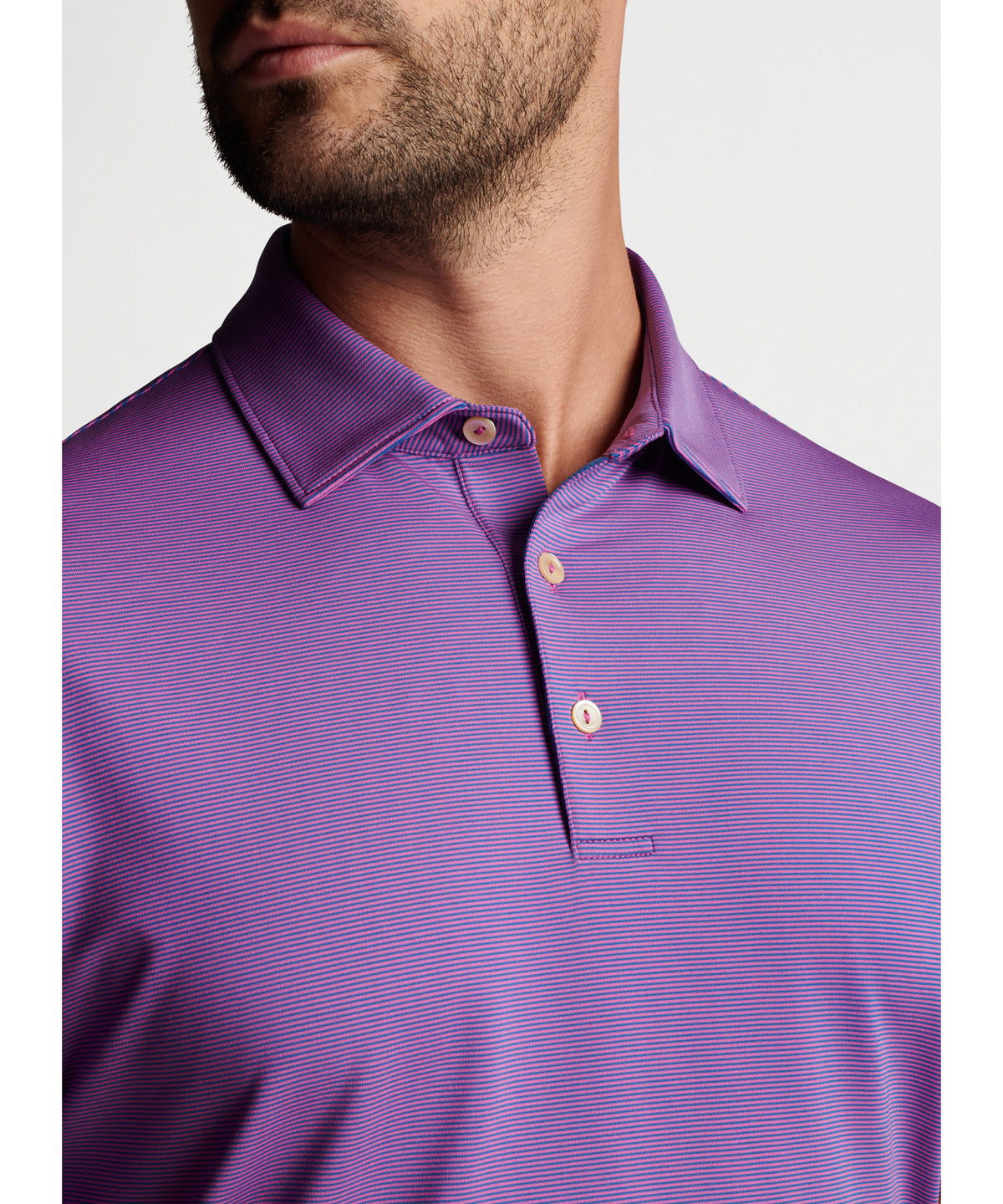Peter Millar Short Sleeve Jubilee Stripe Polo