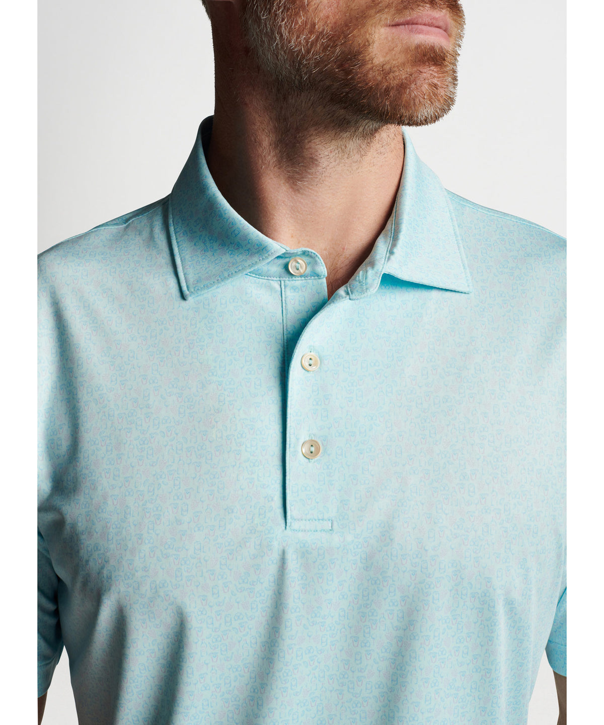 Peter Millar Short Sleeve Dazed and Transfused Print Polo