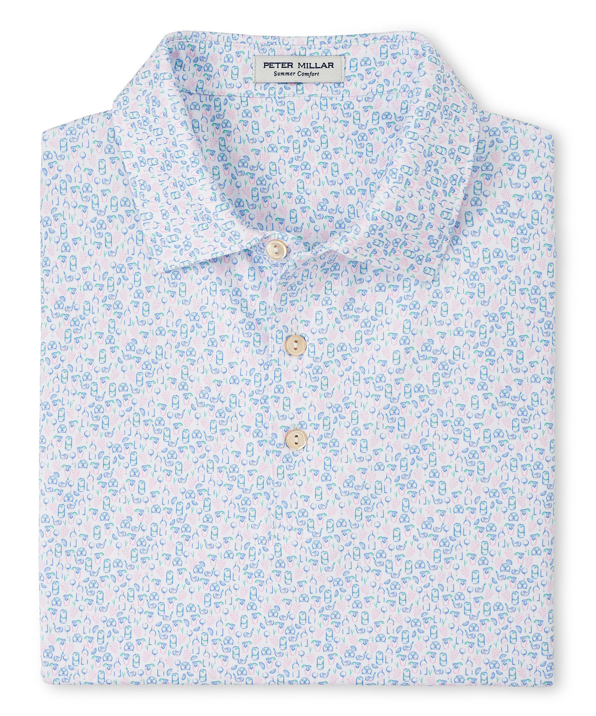 Peter Millar Short Sleeve Dazed and Transfused Print Polo