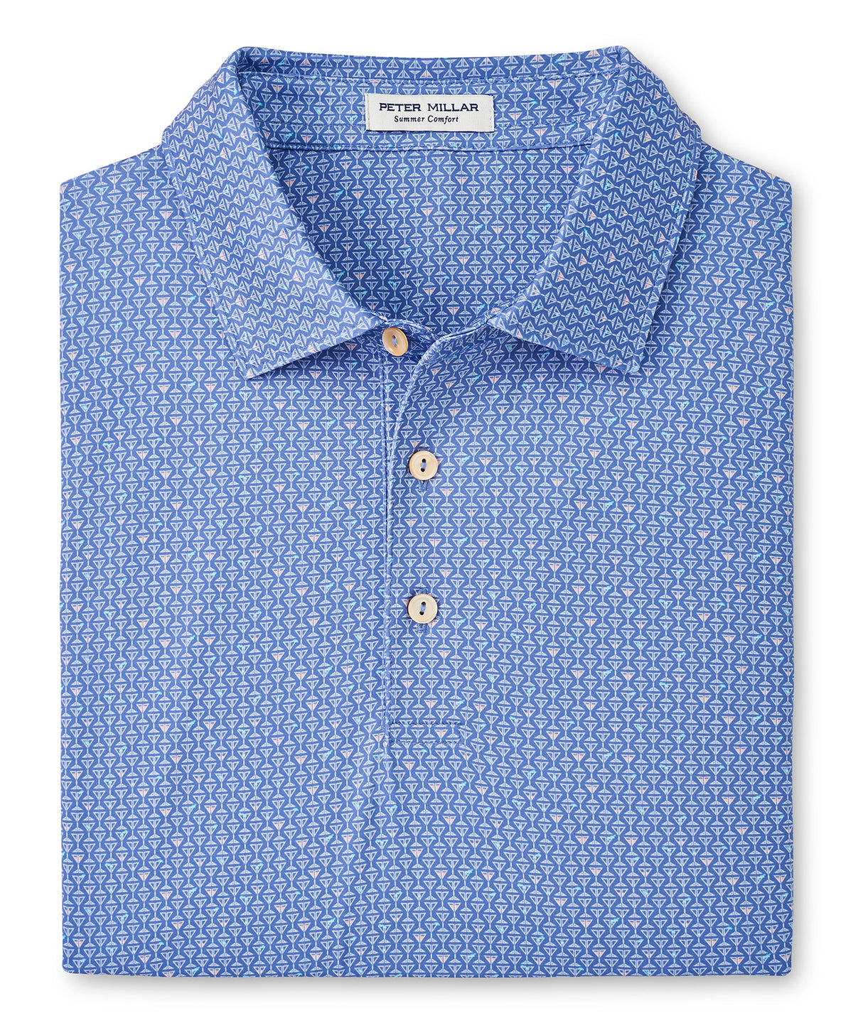 Peter Millar Short Sleeve Martini Print Polo