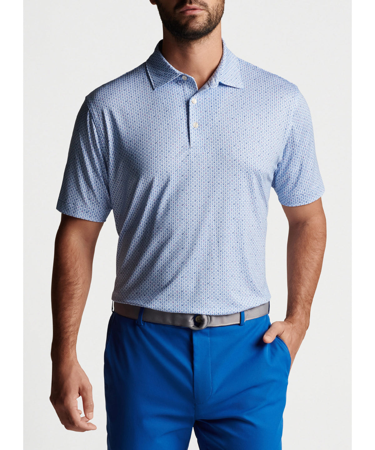 Peter Millar Short Sleeve Martini Print Polo
