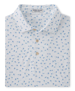 Peter Millar Short Sleeve Carts Print Polo