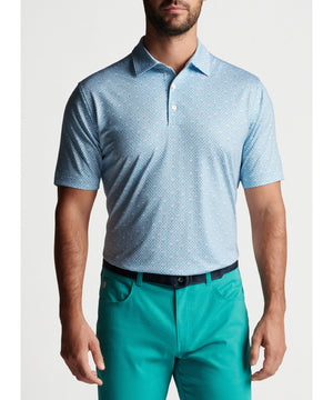 Peter Millar Short Sleeve Manhattan Print Polo