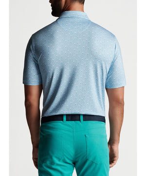Peter Millar Short Sleeve Manhattan Print Polo