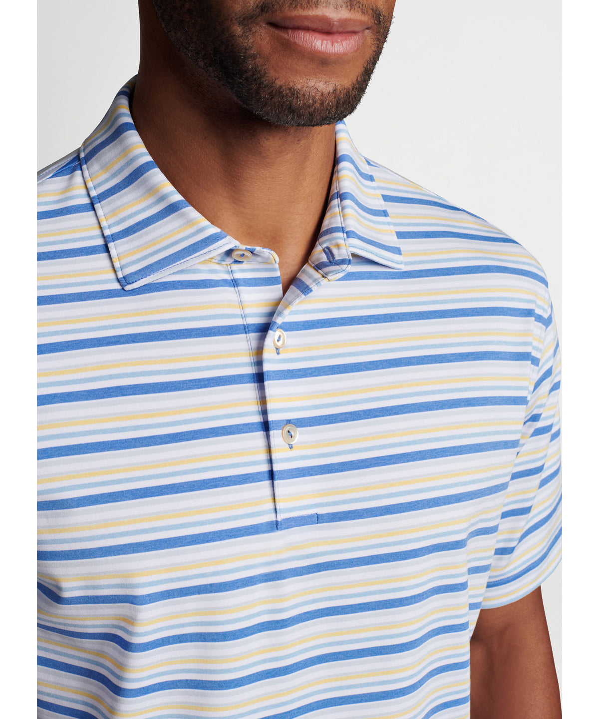 Peter Millar Short Sleeve Joan Stripe Polo