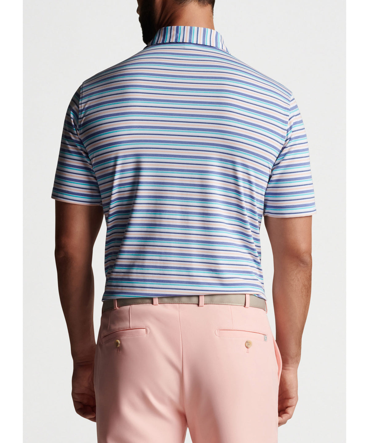 Peter Millar Short Sleeve Joan Stripe Polo