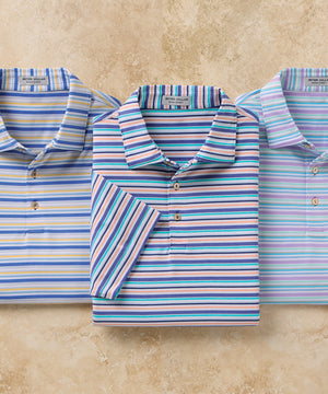 Peter Millar Short Sleeve Joan Stripe Polo