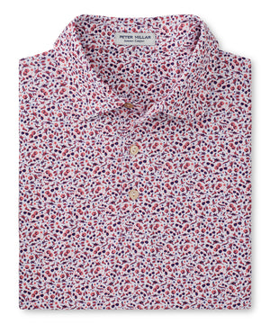 Peter Millar Short Sleeve Aviation Print Polo