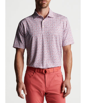 Peter Millar Short Sleeve Aviation Print Polo