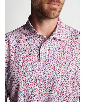 Peter Millar Short Sleeve Aviation Print Polo