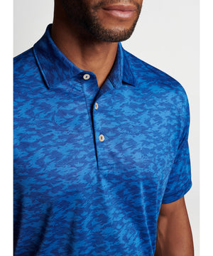 Peter Millar Short Sleeve Fish Camo Print Polo