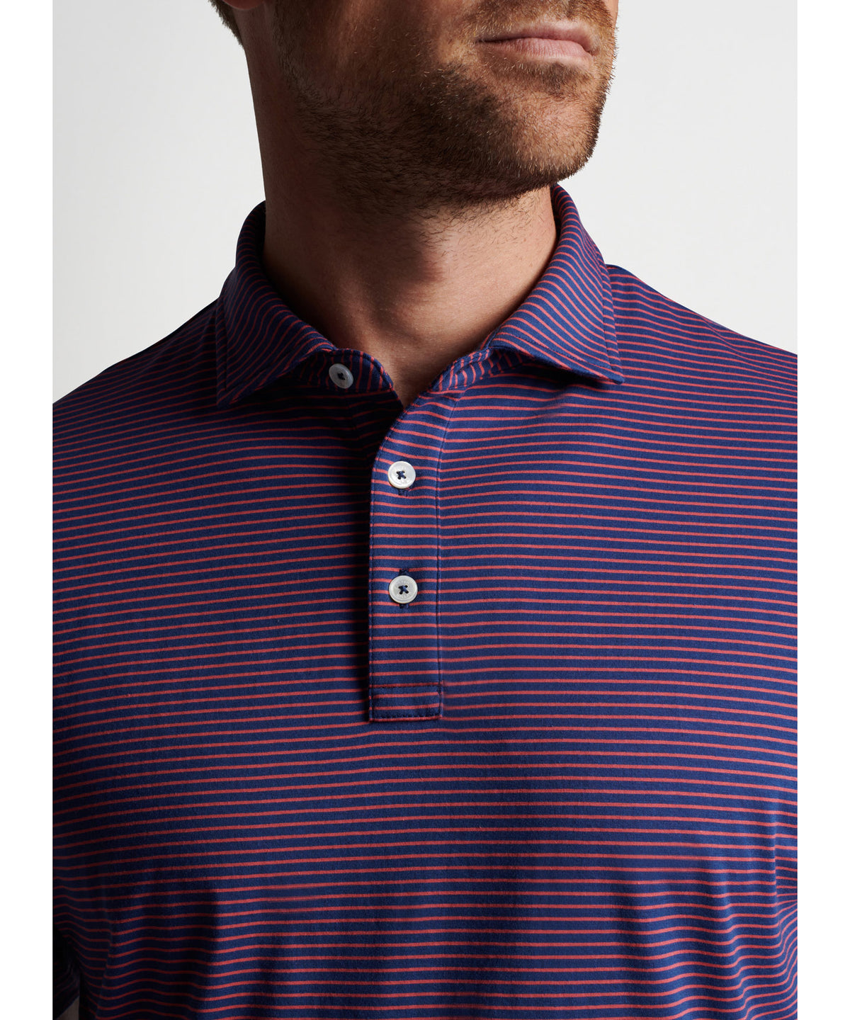 Peter Millar Short Sleeve Halifax Stripe Polo