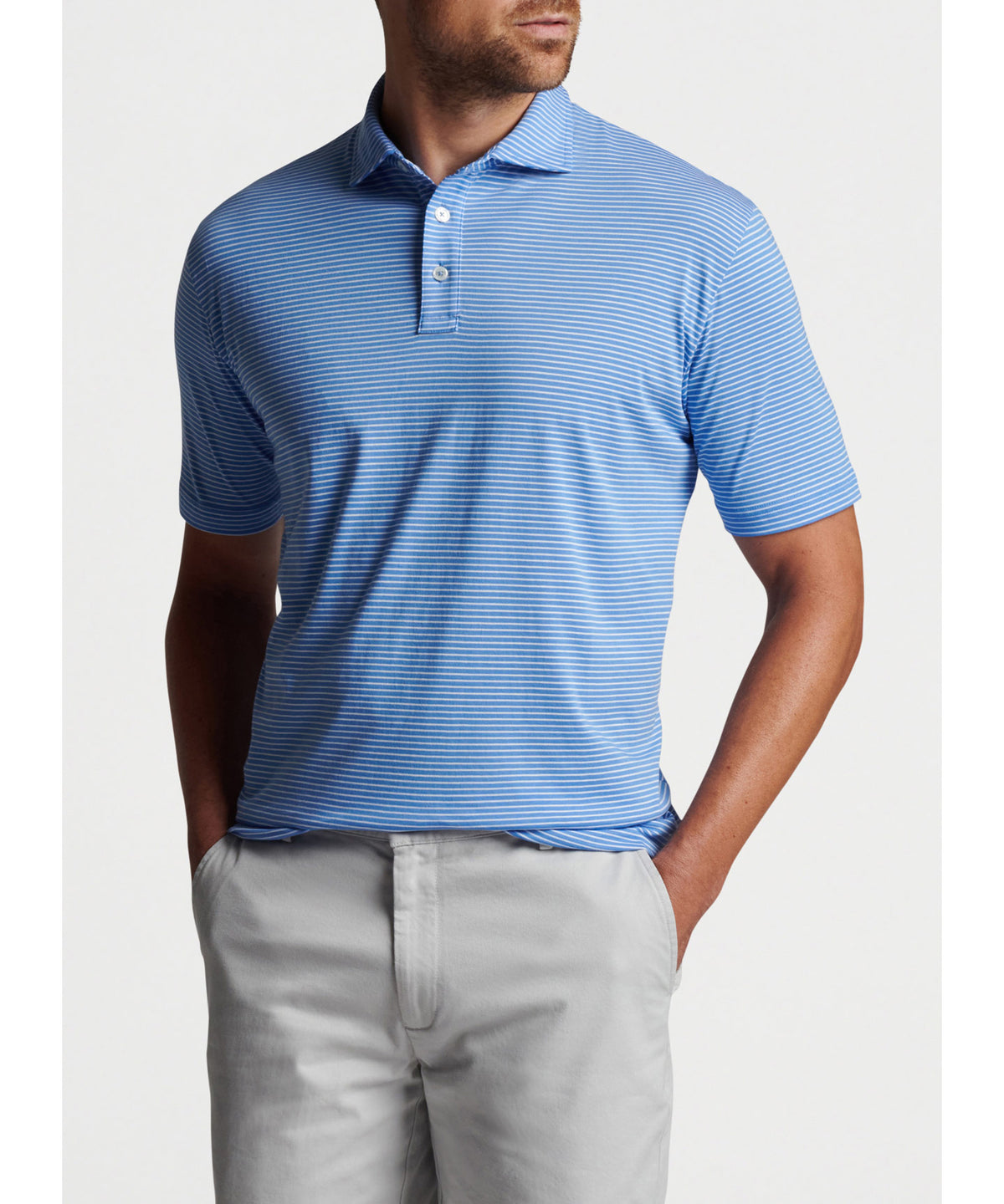 Peter Millar Short Sleeve Halifax Stripe Polo