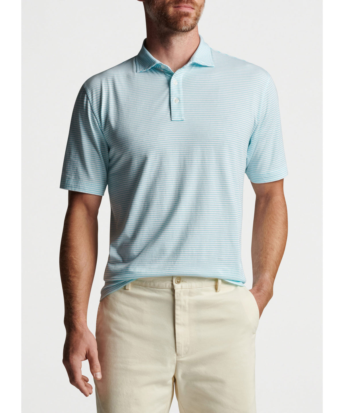 Peter Millar Short Sleeve Halifax Stripe Polo