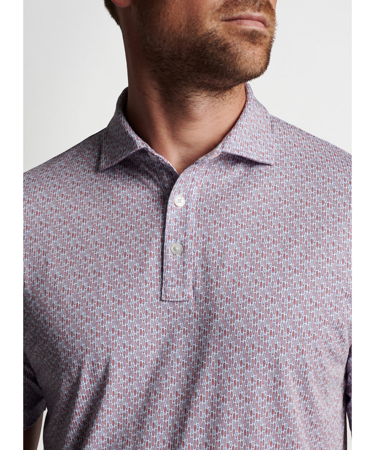 Peter Millar Short Sleeve Surf Board Print Polo