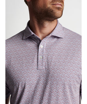 Peter Millar Short Sleeve Surf Board Print Polo