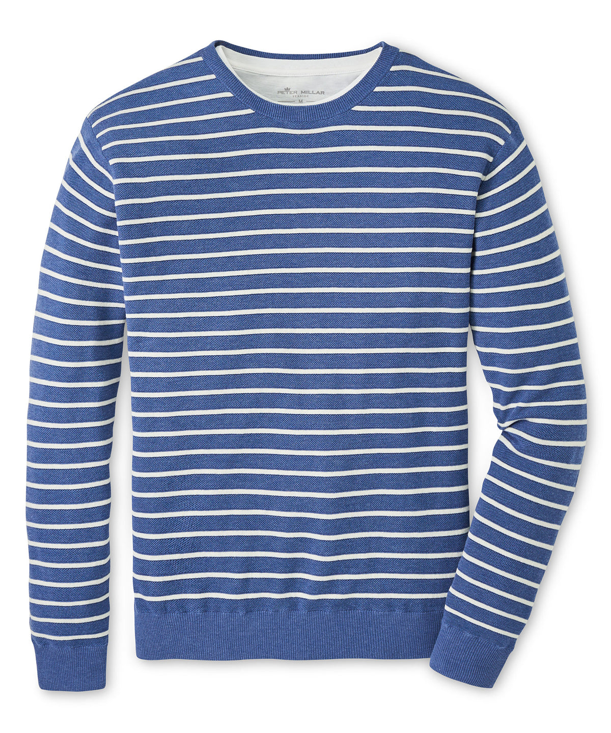 Peter Millar Honeycomb Stripe Crew Sweater