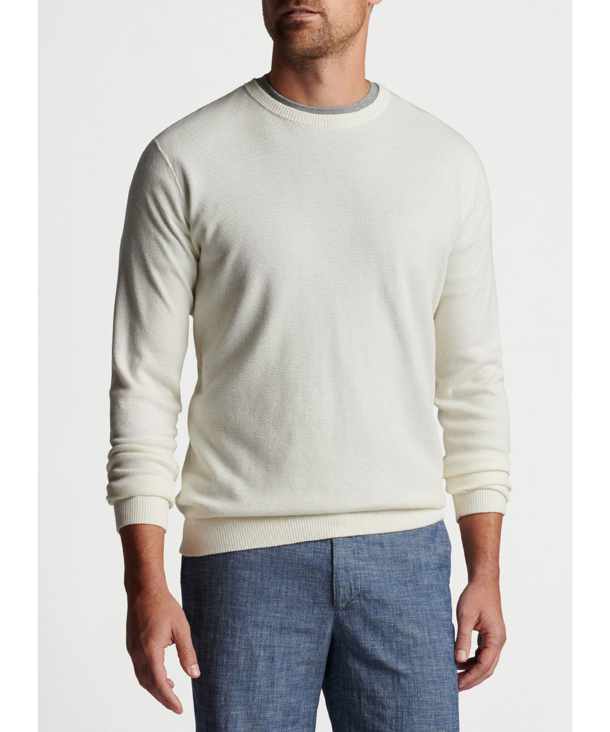 Peter Millar Derby Diamond Stitch Crew Sweater