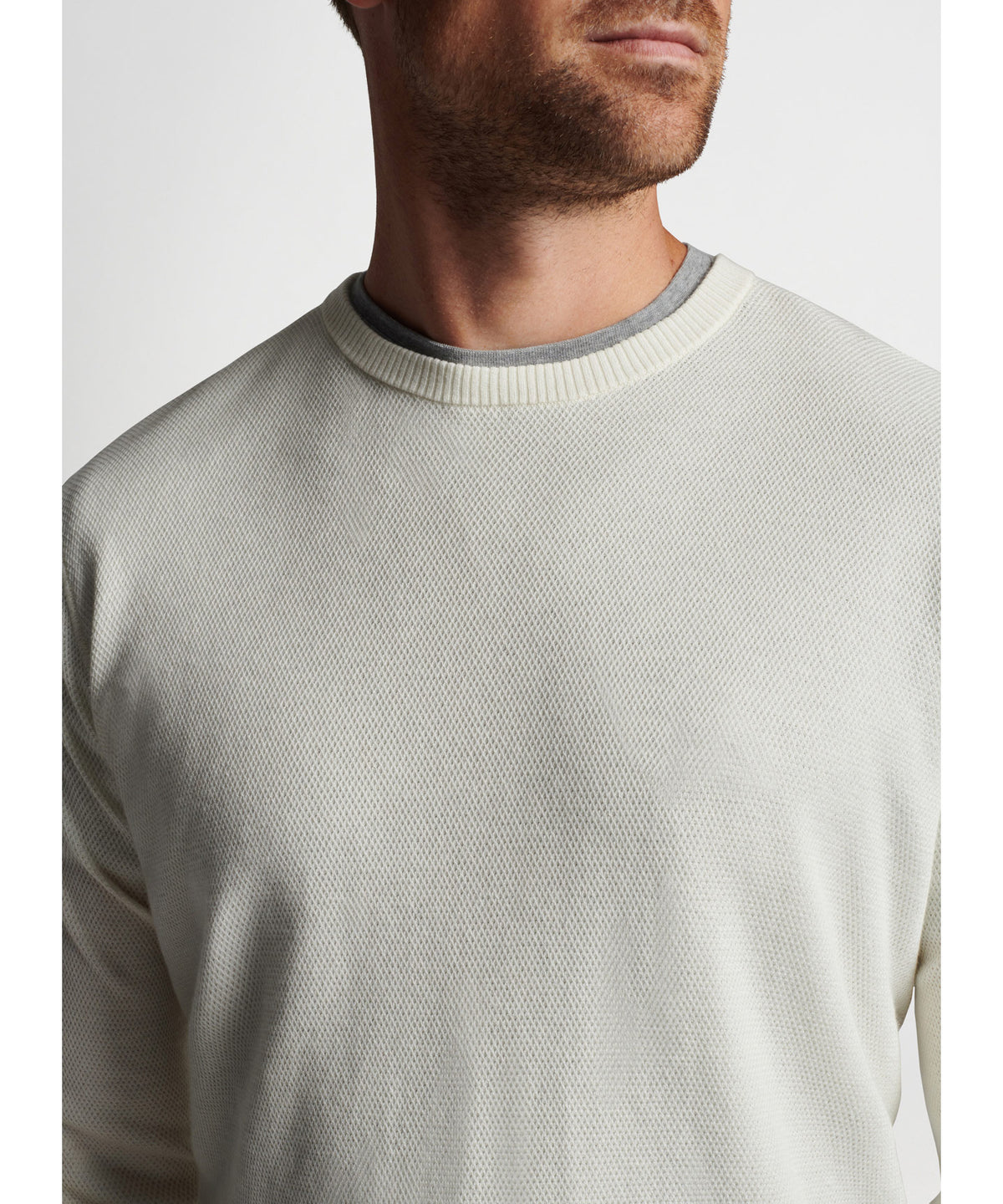 Peter Millar Derby Diamond Stitch Crew Sweater