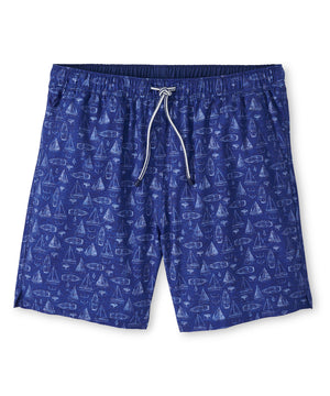 Peter Millar Sailboats Swim Trunk