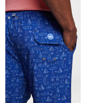 Peter Millar Sailboats Swim Trunk
