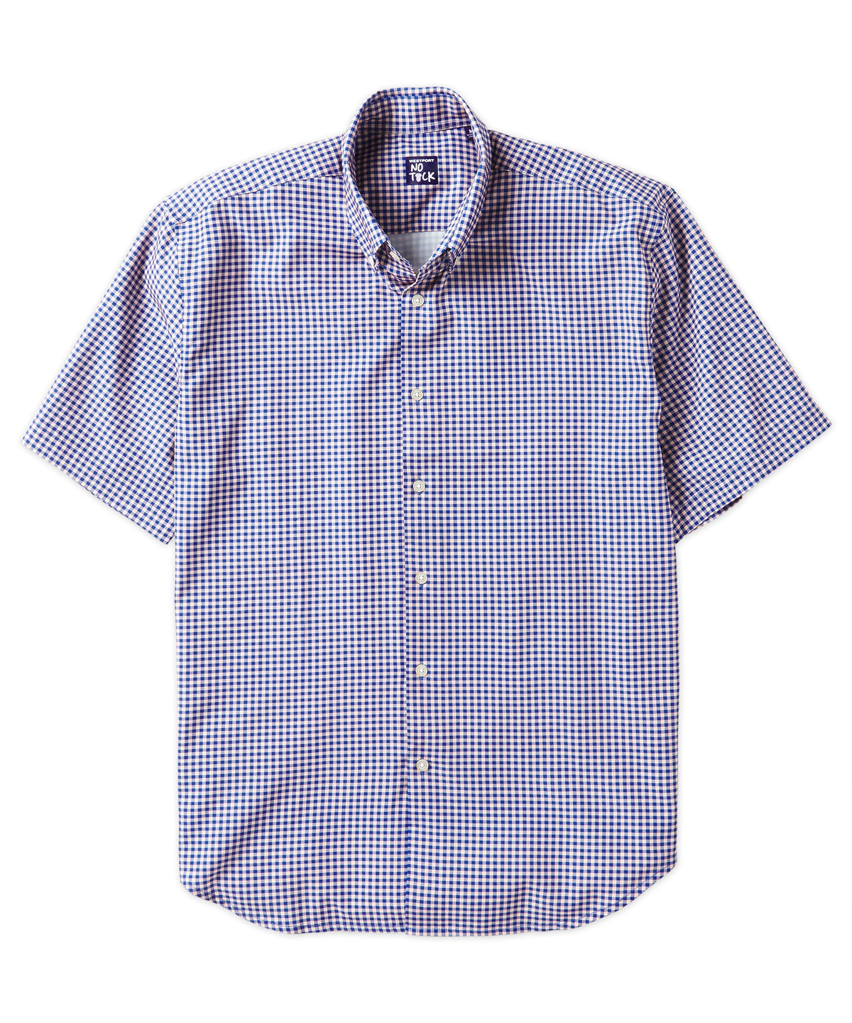 Westport No-Tuck Short Sleeve Check Performance Stretch Sport Shirt