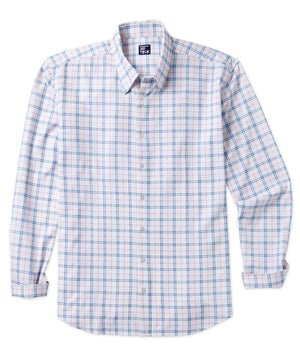 Westport No-Tuck Long Sleeve Windowpane Performance Stretch Sport Shirt
