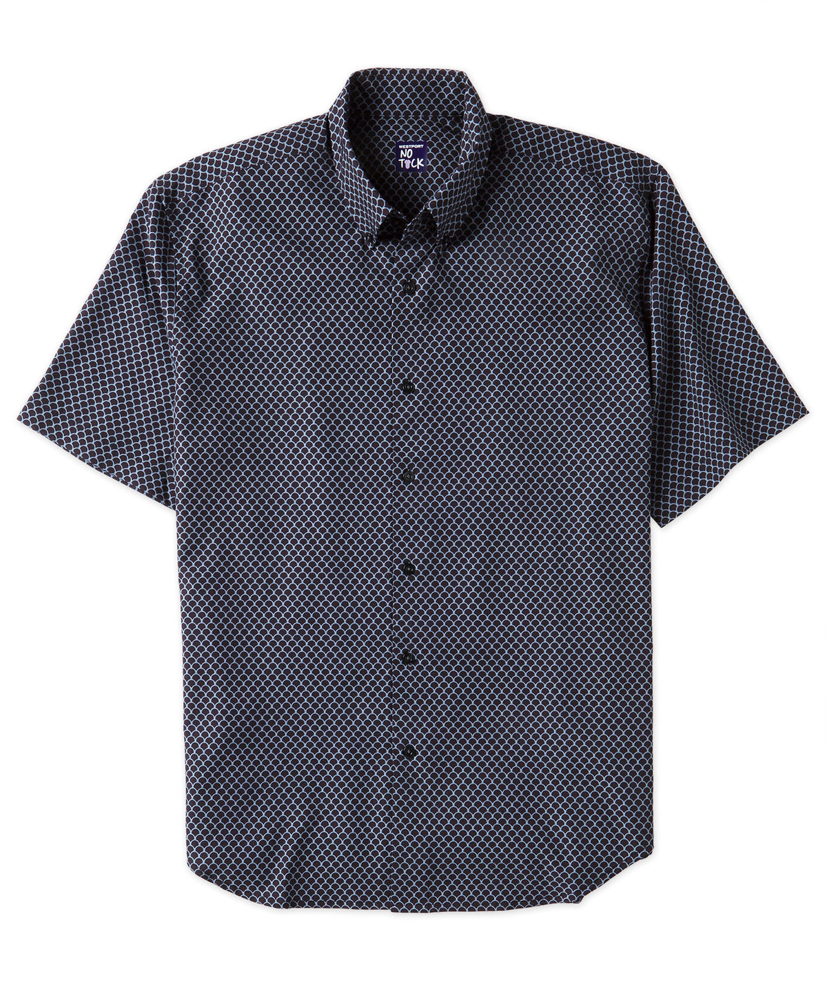 Westport No Tuck Short Sleeve Scales Performance Stretch Sport Shirt Westport Big Tall
