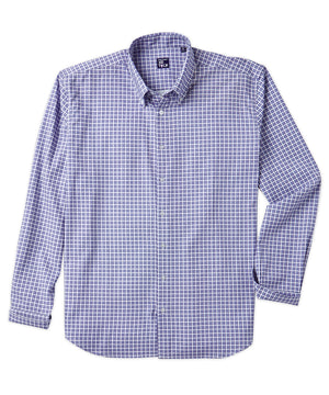 Westport No-Tuck Long Sleeve Check Performance Stretch Sport Shirt