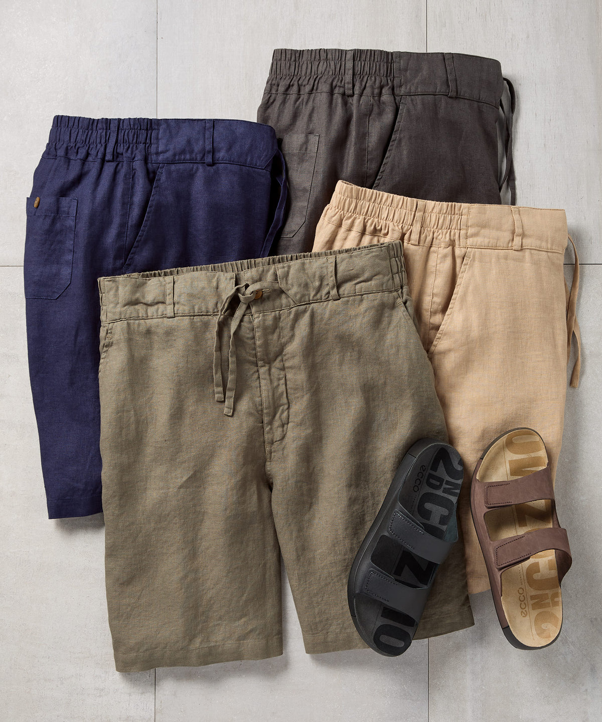 Westport Black Southport Linen Drawcord Short