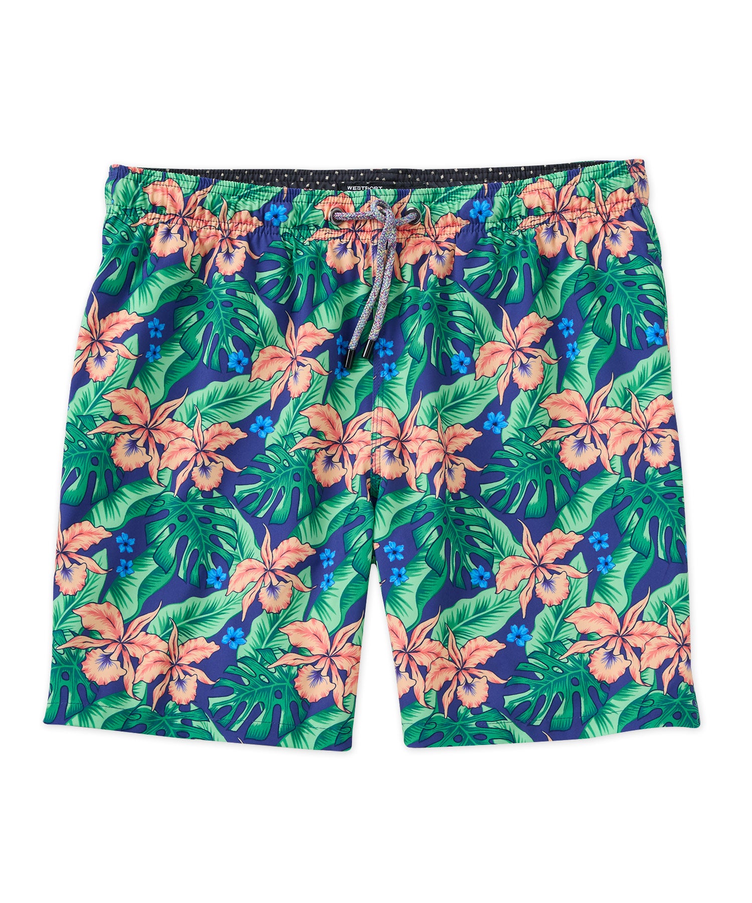 Westport Black Tropic Print Swim Short
