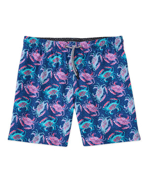 Westport Black Crab Print Swim Short