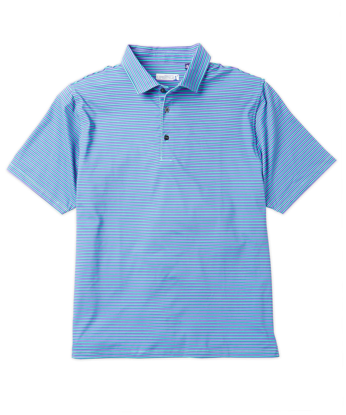 Westport Lifestyle Serrated Stripe Performance Polo