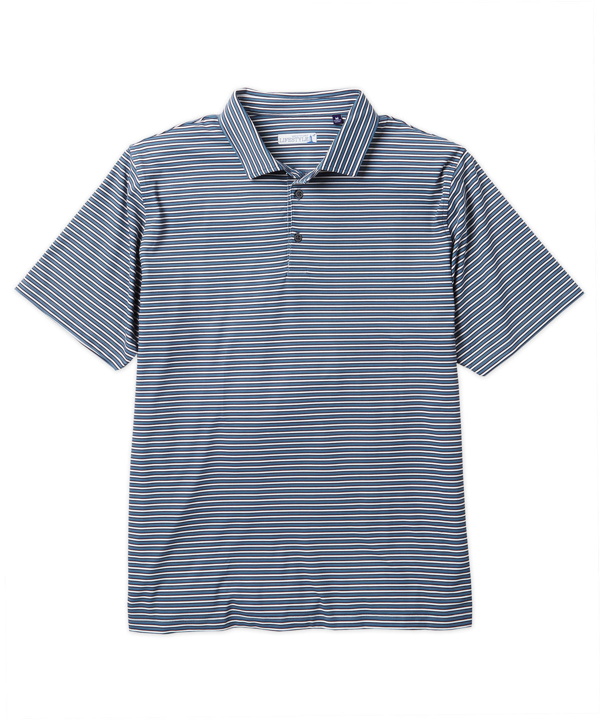 Westport Lifestyle Serrated Stripe Performance Polo