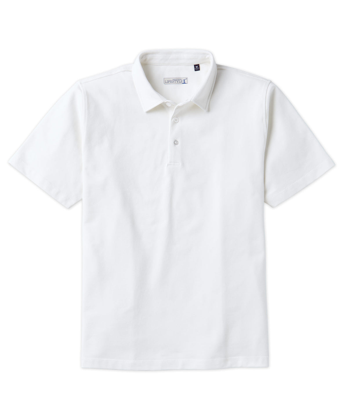 Westport Lifestyle Short Sleeve Aspetuck Pique Polo, Men's Big & Tall