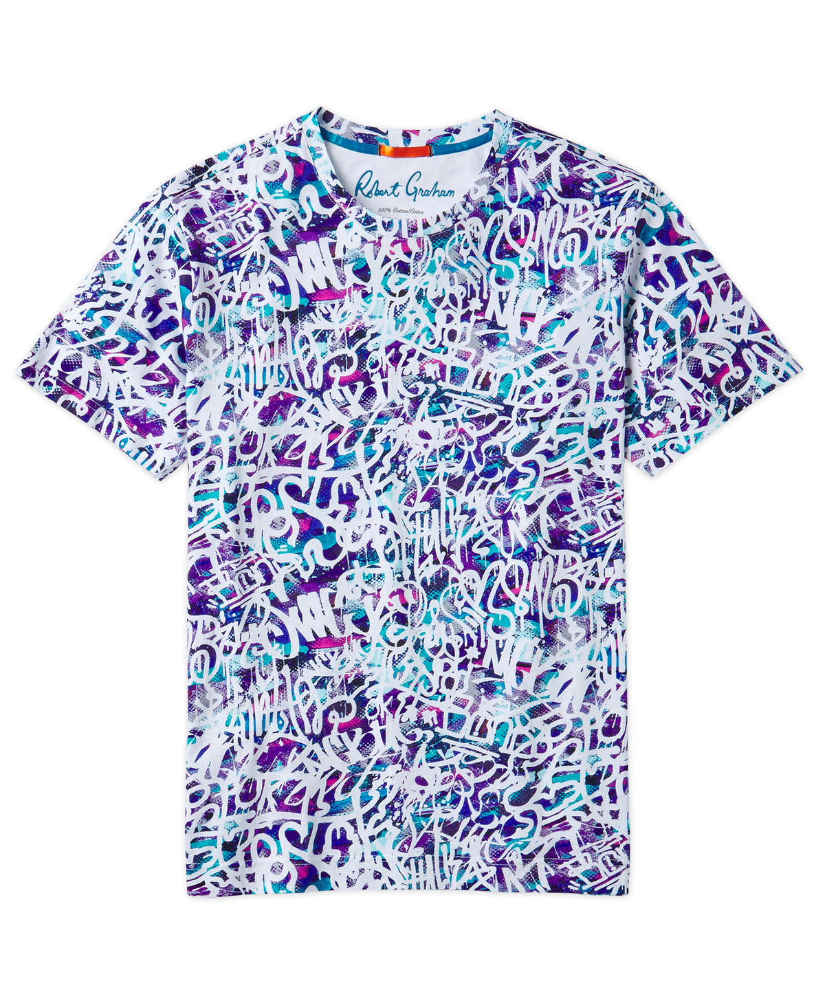 Robert Graham Short Sleeve Graffiti Art Graphic T-Shirt