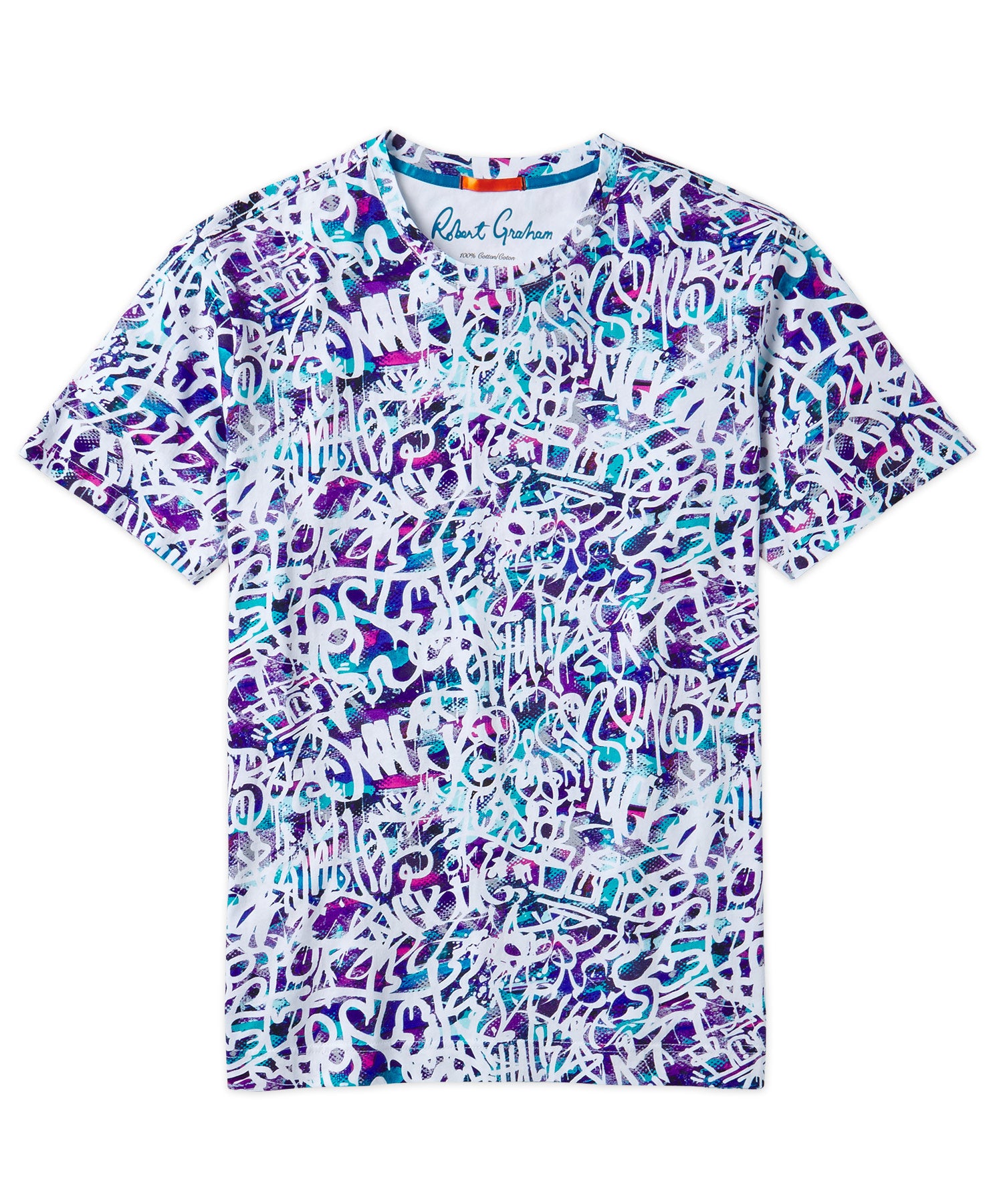 Robert Graham Short Sleeve Graffiti Art Graphic T-Shirt