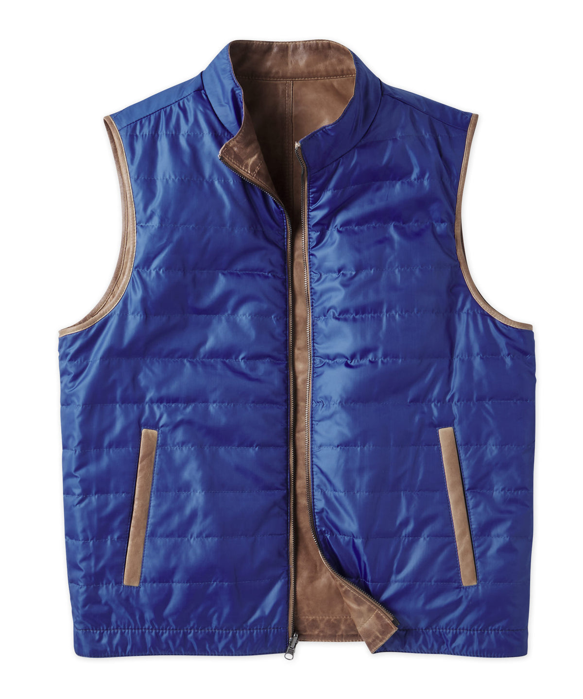 Westport Black Reversible Leather Vest